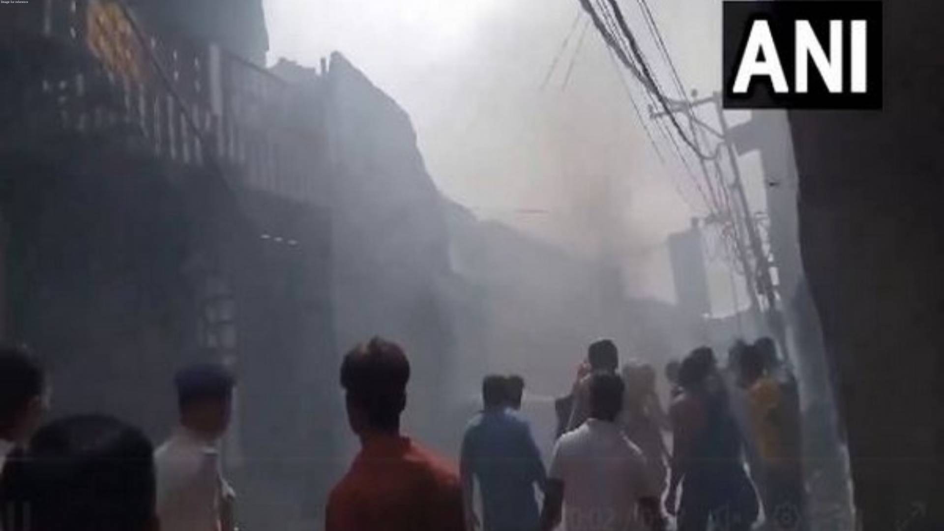 Fire breaks out in car service centre in Danpur area of Patna